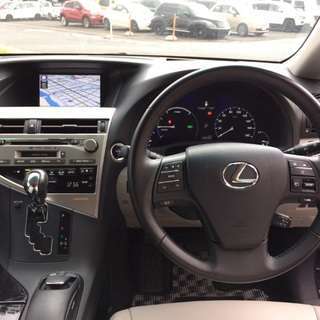 平成23年式レクサスRX450hバージョンSハイブリッド クロカン めちくちゃカッコいいー🤗ですよ。感動品です。の画像