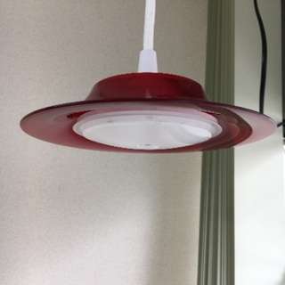 シーリングセード LED 7w ペンダントタイプ （レッド）美品