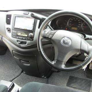 マツダ ＭＰＶ 4WD/HDDナビ/ＥＴＣ/DVDビデオ/車検30年8月/両Pドア/HID/パールホワイトの画像
