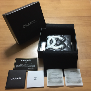 CHANELカンボンココがま口財布★