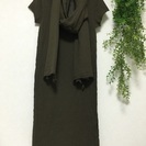 美品 巻物付きワンピ カーキ goa ゴア