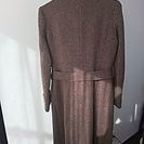 SPB ファー付き ツイード コート 茶色 Mサイズの画像