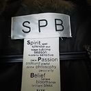 SPB ファー付き ツイード コート 茶色 Mサイズの画像