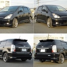 売約★ありがとうございました★改造多数☆車検30年8月☆ウィッシュ 1.8XSパッケージ☆黒ブラック☆ＥＴＣ☆ＤＶＤナビ☆低燃費☆Ｗorkアルミ・ローダウン・社外マフラーの画像