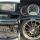 売約★ありがとうございました★改造多数☆車検30年8月☆ウィッシュ 1.8XSパッケージ☆黒ブラック☆ＥＴＣ☆ＤＶＤナビ☆低燃費☆Ｗorkアルミ・ローダウン・社外マフラーの画像