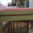 IKEA伸縮テーブル 椅子4脚付きセット 3000円の画像