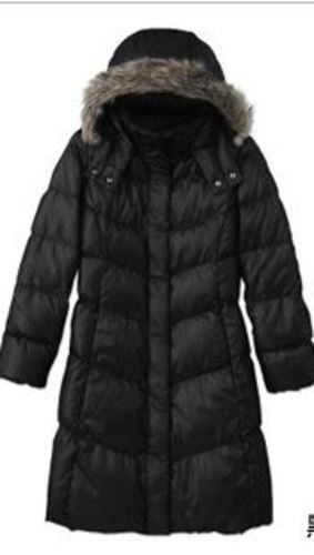 ★新品★ユニクロファーつきプレミアム黒ロングダウン（S)