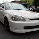 H10 ホンダ シビック EK9 タイプR チャンピョンシップホワイト 車検付き 程度良好です。の画像