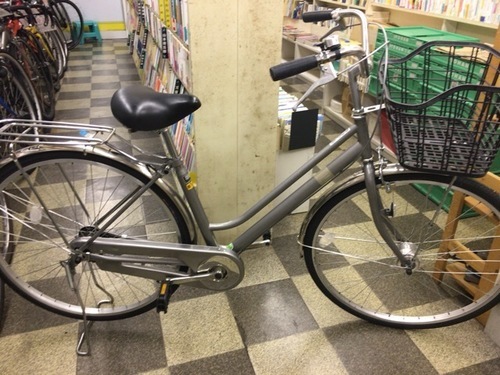 3824]シティサイクルママチャリ27インチシングルLEDオート
