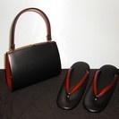 ～取引中です～＊手渡し希望＊お正月成人式に♪和装用バッグ草履セット【中古美品】の画像
