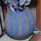 大きな花瓶、壺④青系の画像
