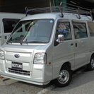 スバル サンバー 660 トランスポーター　スーパーチャージャー （シルバー）の画像