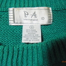 刺繍のデザインセーター。綿混。男女兼用。の画像