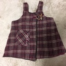 サイズ95☆bebeの冬ジャンバースカートの画像