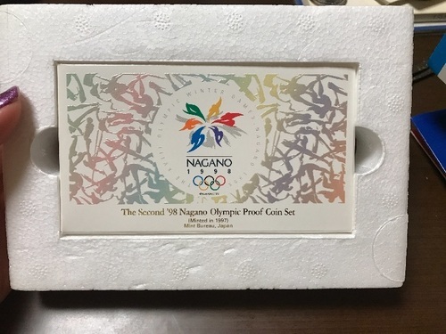 1998年長野オリンピック5000円500円硬貨セット①未使用