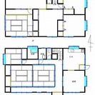 仲介料無　笠間市来栖　工場付住宅　セット価格15万（税別）　住宅9DK（建物面積196.04㎡）　井戸水　　車庫有　工場にはキュービクル・クレーン有　 − 茨城県