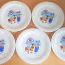 日産 BASSARA 柴門ふみ オリジナルプレート お皿5枚セット◆食卓を温かく♪の画像