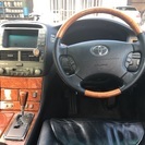 総額21万円！ H14年 セルシオ B erバージョン  サンルーフ 黒革 マルチの画像