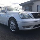 総額21万円！ H14年 セルシオ B erバージョン  サンルーフ 黒革 マルチの画像