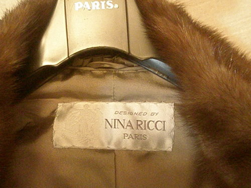 　正規品「 NINA RICCI 」ニナリッチ　ミンク　ファーコート　ゆったりサイズ15号毛皮　