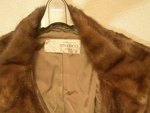 　正規品「 NINA RICCI 」ニナリッチ　ミンク　ファーコート　ゆったりサイズ15号毛皮　