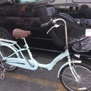 売切れ◆三人乗り対応　子供乗せ自転車　ママフレツイン203　スーパーハイシート