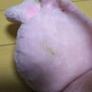 ウサギのモコモコ耳当ての画像