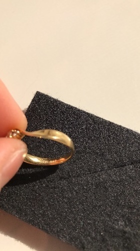 【ほぼ新品】ダイアリング １７万越え！１８金 デパート宝飾店購入 K18 YG