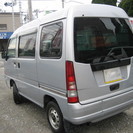 サンバーバン！実走行！お仕事に!便利な軽バン！５MT　エアコン　パワーウインドウ　パワステ！の画像