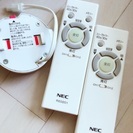 NECシーリングライト！2台セット☆LED！10段階調光☆の画像