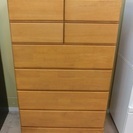 【販売終了いたしました。ありがとうございます。】株式会社サン　6段ハイチェスト　中古品