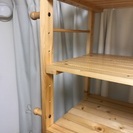 洗濯機用収納、木材としてもどうぞの画像