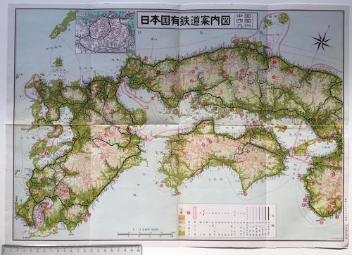 旧国鉄車内「路線図」復刻版