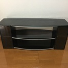 ガラストップテレビ台の画像