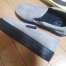 厚底スリッポン