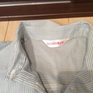 値下げしました！　爽やかカラーのシャツワンピース レディースMの画像