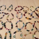 全て天然石です！ ブレスレット バラしてハンドメイドにも。の画像