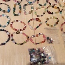 全て天然石です！ ブレスレット バラしてハンドメイドにも。の画像