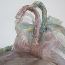 手作りおしゃれハンガー（半透明リボン）１本の画像