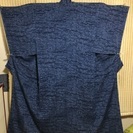 藍染ちりめん 小紋   未使用品！う
