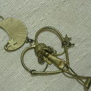 彫金作家　オリジナル　ネックレス　「月とハートと女の子」の画像