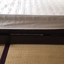 セミダブルベッド、マット付きの画像