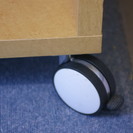 とても丈夫な木製棚★レコード・書籍・飾り棚に★良品！期間限定4/23（日）受付終了！おまけ付き★IKEAランプ未使用の画像