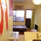 東京 高田馬場にある、ワンルーム感覚で生活できるシェアハウス。個性的な内装が特徴のシェアハウスです。の画像