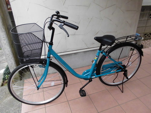 自転車ママチャリ26インチ超美品ターコイズブルー (take3) 本