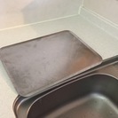 【無印良品】ステンレス水切り用傾斜トレー　約幅３７×奥行２６．５×高さ１．５ｃｍの画像
