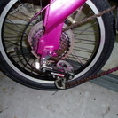 中古ツインドランゴ１６インチ６段変速、泥除け収納バッグ付きの画像