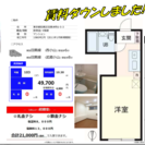 西小山 - 1階1R  初期費用合計41,000円+賃料で入居で...