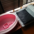 美品キャットケージ(ブラウン)　3段　ハンモック　トイレ付き　１ヶ月使用品の画像