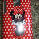 ディズニー ミニーちゃんスマホカバー新品お値下げしましたの画像